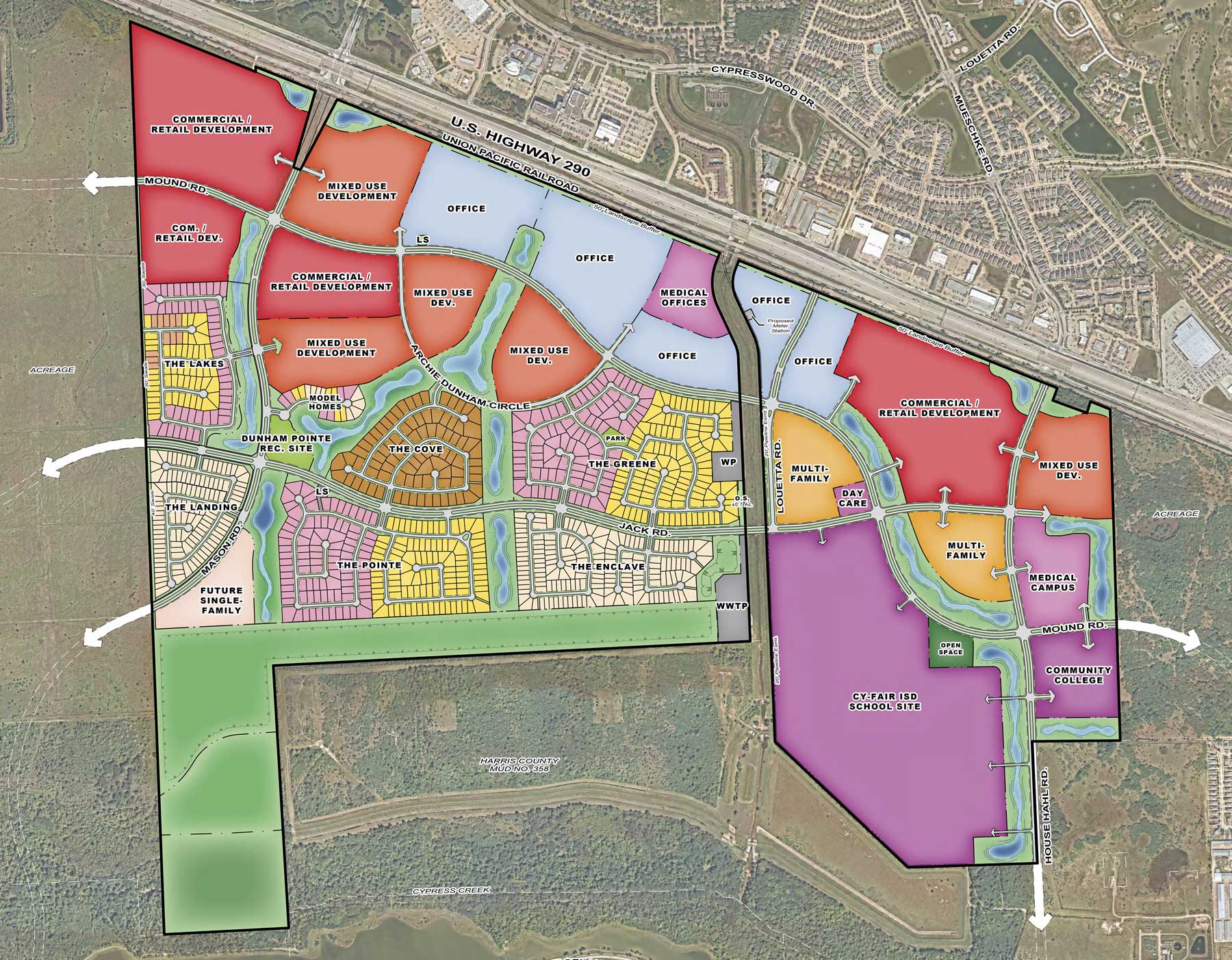 Dunham Pointe Site Plan Aerial